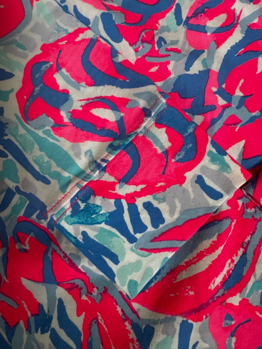#158 🌷Lilly Pulitzer Pink & Blue Abstract Print Mini Dress - Picture 5 of 5